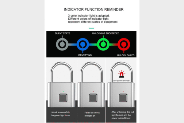 Fingerprint Padlock Waterproof