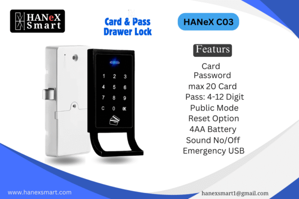 Hanex Cabinet Lock C03