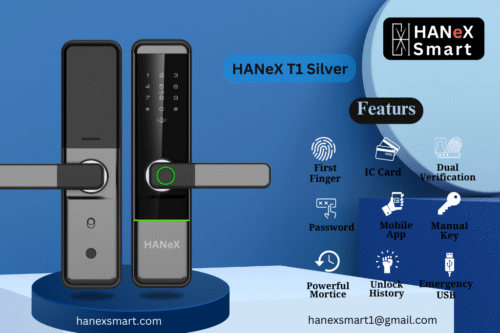 Hanex T1 Black Smart Lock Hanex Smart Lock T1 Black