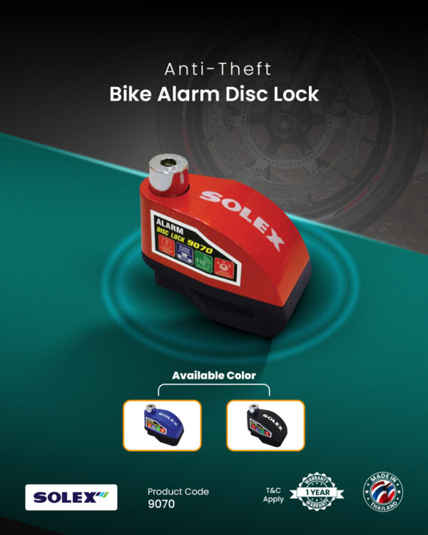 Solex Motorcysle Disc Lock - Model 9070
