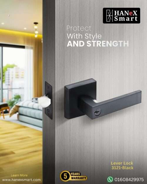 HANeX Lever Lock (3121- Black)