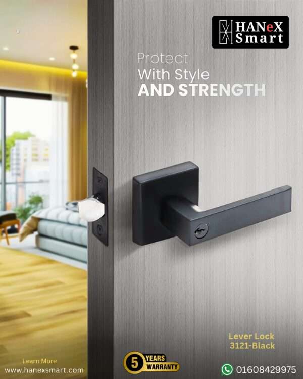 HANeX Lever Lock (3121- Black)